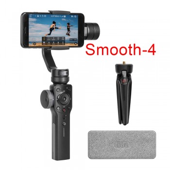Zhiyun Smooth 4 3-Axis Handheld Smartphone Gimbal Stabilizer for iPhone XS Max XR X 8Plus 8 7 Samsung S9 S8 S7Action Camera
