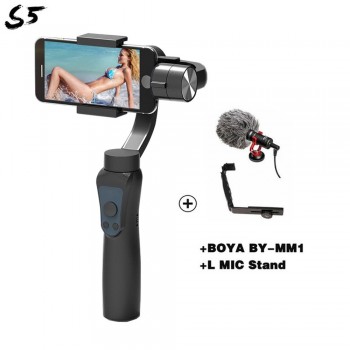 S5 Smooth Gimbal 3-Axis Handheld Gimbal Portable Stabilizer for iPhone Xiaomi 8 Samsung S9 S8 S7 Smartphone Gopro PK DJI Osmo 2