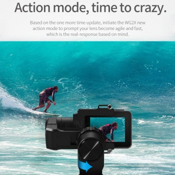 FeiyuTech Newest WG2X WG2 Wearable 3-axis splashproof Gimbal Stabilizer for Gopro 7 6 4/5/session YI 4K/SJCAM/AEE Action Camera