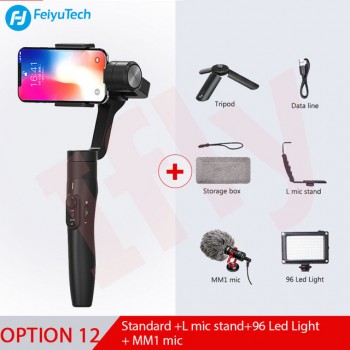 Feiyu tech Vimble 2 3-Axis Gimbal Smartphone Stabilizer with Extendable Handheld Remote Control PK DJI Osmo 2 Zhiyun Smooth Q 4