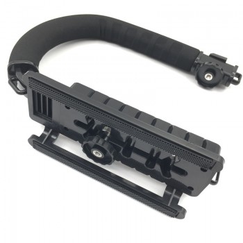 C Shaped Holder Grip Video Handheld Gimbal Stabilizer for DSLR Nikon Canon Sony Camera and Light Portable Steadicam for Gopro