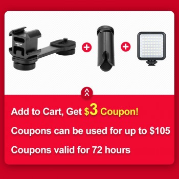 DJI Osmo Mobile 2 PT-03 Hot Shoe extension Mount for Vimble 2 Crane 2 Gimbal Accessories adapter Tripod for DSLR Canon Nikon