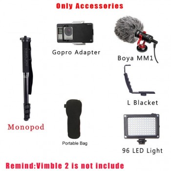 New FeiyuTech  FY Vimble 2 3 Axis Handheld Gimbal Stabilizer For I-Phone HUAWEI Mi 5 Handle Gopro5/4/3 Extended Pole Pk Smooth Q