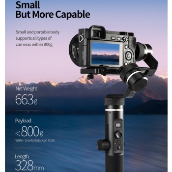 Feiyu tech G6 Plus 3-Axis Brushless Gimbal Stabilizer for Micro-single Canon Sony Action Camera Smartphone xiao mi Gopro 7 6  5
