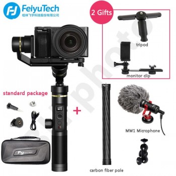 FeiyuTech Feiyu G6 Plus Splashproof Handheld Gimbal Stabilizer for Smartphone Gopro hero Mirrorless cameras sony as6000 black