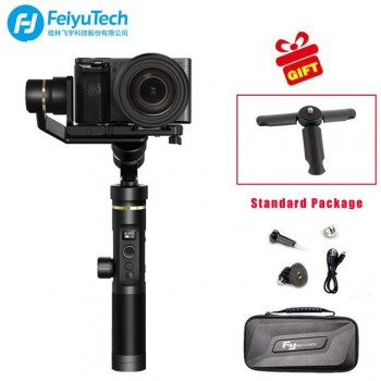 FeiyuTech Feiyu G6 Plus Splashproof Handheld Gimbal Stabilizer for Smartphone Gopro hero Mirrorless cameras sony as6000 black