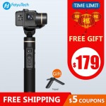 FeiyuTech G6 Gimbal Feiyu Action Camera Update Version of G5 Wifi + Blue Tooth OLED Screen Elevation Angle for Hero 7 6 5 4 RX0