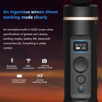 FeiyuTech G6 Gimbal Feiyu Action Camera Update Version of G5 Wifi + Blue Tooth OLED Screen Elevation Angle for Hero 7 6 5 4 RX0