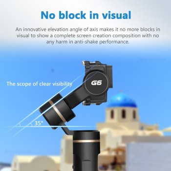 FeiyuTech G6 Gimbal Feiyu Action Camera Update Version of G5 Wifi + Blue Tooth OLED Screen Elevation Angle for Hero 7 6 5 4 RX0