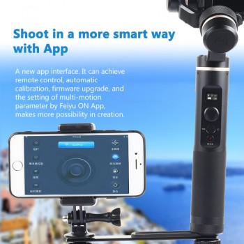 FeiyuTech G6 Gimbal Feiyu Action Camera Update Version of G5 Wifi + Blue Tooth OLED Screen Elevation Angle for Hero 7 6 5 4 RX0
