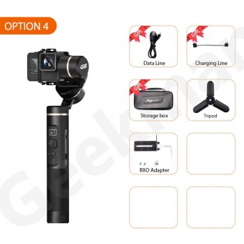 FeiyuTech G6 Gimbal Feiyu Action Camera Update Version of G5 Wifi + Blue Tooth OLED Screen Elevation Angle for Hero 7 6 5 4 RX0