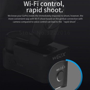 Feiyu FY WG2X WG2 splashproof Wearable 3 Axis Gimbal with 360 Degree Panning Tilting for Gopro Hero/Session 7 6 5 Yi 4K