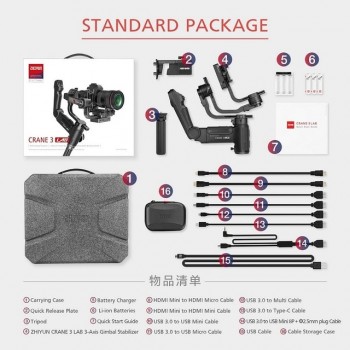 Zhiyun Crane 3 Lab 3 axis gimbal handheld stabilizer for camera estabilizador nikon gimbal dslr camera sony canon gh5 PK Crane 2