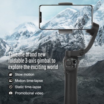Snoppa Atom 3-Axis Foldable Pocket Sized Handheld Gimbal Stabilizer for iPhone Smartphone GoPro amp; Wireless Charging PK Smooth 4