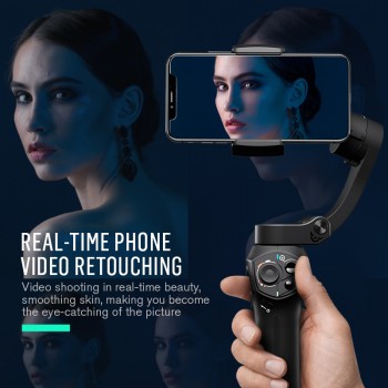 Snoppa Atom 3-Axis Foldable Pocket Sized Handheld Gimbal Stabilizer for iPhone Smartphone GoPro amp; Wireless Charging PK Smooth 4