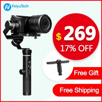 Feiyu tech G6 Plus 3-Axis Brushless Gimbal Camera Stabilizer for Micro-single Canon Sony Action Camera xiao mi Gopro 7 6  5