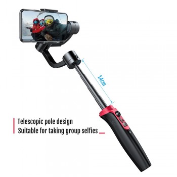 Wewow A-Lite Extendable 3-Axis Smartphone Gimbal Stabilizer Built-in Battery for iPhone for Samsung Huawei Xiaomi Smartphones