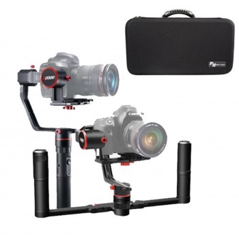 FeiyuTech a2000 3 Axis Gimbal DSLR Camera Stabilizer Dual Single Handheld Grip for Canon 5D SONY Nikon 2000g Payload Bluetooth