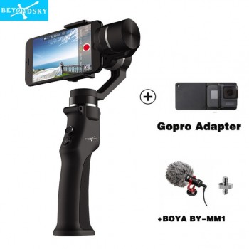 Beyondsky Eyemind Smartphone Handheld Gimbal 3-Axis Stabilizer for iPhone 8 X Samsung Action Camera VS Zhiyun Smooth 4 Q OSMO 2