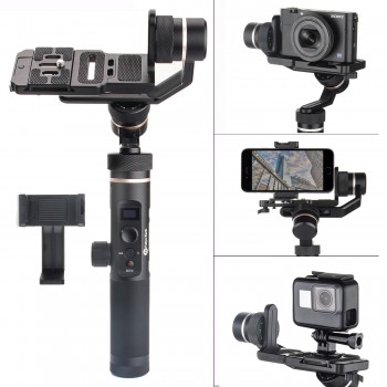 Feiyu G6 Plus 3-Axis Splash-proof WIFI Handheld Gimbal for Gopro Xiaomi SJCAM Sony RX0 RX100 A6300 A6500 Canon EOS M50 M6 M5