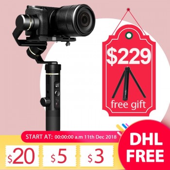Feiyu tech G6 Plus 3-axis Handheld Gimbal Splashproof Stabilizer for phone Mirrorless Camera Sony a6500 Action Camera Gopro 7