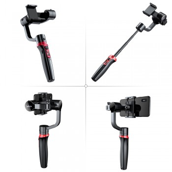 Wewow A-Lite Extendable 3-Axis Smartphone Gimbal Stabilizer Built-in Lithium Battery for iPhone X/8/7/6s for Huawei Xiaomi phone
