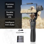 4400mAh 3-Axis Handheld Gimbal Portable Stabilizer Camera Mount Anti-shake for Smartphone for Iphone XR for Gopro Action Camera