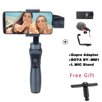 Cheapest Smooth 3-Axis Handheld Stabilizer Portable Gimbal for iPhone X Xiaomi Samsung S9 S8 S7 Smartphone Gopro Action Camera