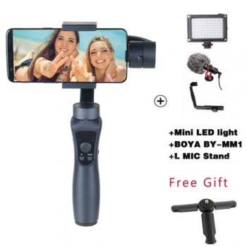 Cheapest Smooth 3-Axis Handheld Stabilizer Portable Gimbal for iPhone X Xiaomi Samsung S9 S8 S7 Smartphone Gopro Action Camera
