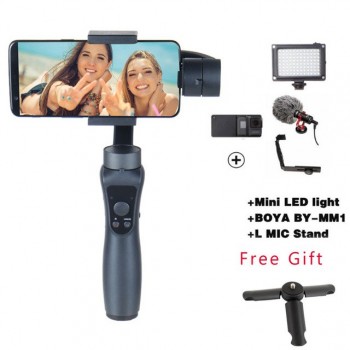 Cheapest Smooth 3-Axis Handheld Stabilizer Portable Gimbal for iPhone X Xiaomi Samsung S9 S8 S7 Smartphone Gopro Action Camera