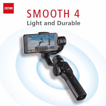 ZHIYUN Smooth 4 Official 3-Axis Gimbal Steadicam Stabilizer for IPhone X 8 Gopro Hero 5 SJCAM SJ7 Xiaomi Yi 4k Action Camera