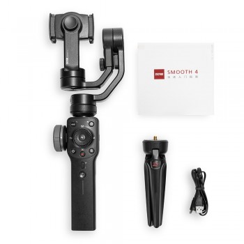 ZHIYUN Smooth 4 Official 3-Axis Gimbal Steadicam Stabilizer for IPhone X 8 Gopro Hero 5 SJCAM SJ7 Xiaomi Yi 4k Action Camera