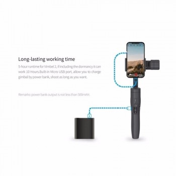 Feiyu Vimble 2 Selfie Stick Travel Gimbal Handheld Stabilizer for iPhone X 8 Plus 7 6  Samsung S9+ S9 S8+ S8 vs Zhiyun Smooth 4