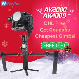 FeiyuTech AK2000 AK4000 3-Axis Camera Stabilizer Handhel Gimbal for Sony Canon 5D Panasonic GH5 Nikon 2.8 kg 4KG Payload Phone