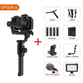Gudsen Moza Air 2 3-Axis Gimbal Stabilizer for Blackmagic pocket 4k BMPCC Sony A7S A7R3 GH5 DSLR Camera VS DJI Ronin S Moza Air2