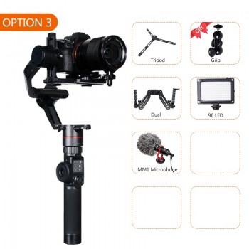 FeiyuTech Feiyu AK2000 3-Axis Camera Stabilizer Gimbal for Sony Canon 5D Panasonic GH5 Nikon 2.8 kg Payload