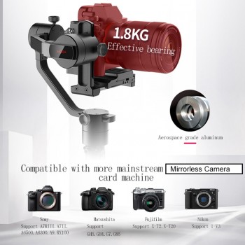 MOZA AirCross 1.8KG bear 3 Axis camera Stabilizer Gimbal with controller option for Sony A7 Panasonic GH5 Mirrorless PK Zhiyun