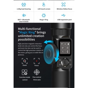 FeiyuTech Feiyu AK2000 3-Axis Camera Stabilizer Gimbal for Sony Canon 5D Panasonic GH5 Nikon 2.8 kg Payload