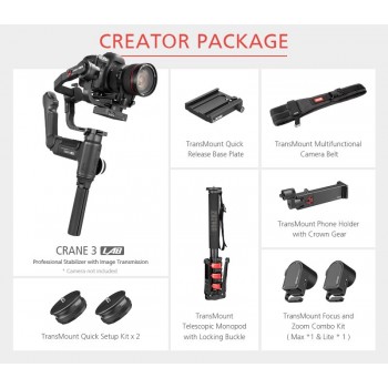 Zhiyun Crane 3 Lab 3-Axis Handheld Gimbal estabilizador camera stabilizer steadicam for dslr canon sony pk Crane 2 dji ronin s