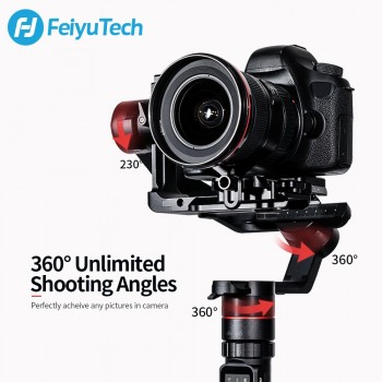 FeiyuTech AK4000 3-Axis Handheld Gimbal Stabilizer 3 Axes Estabilizador de camara for dslr Canon 5D Panasonic Nikon D850 SONY