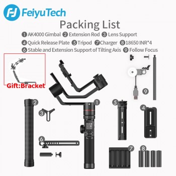 FeiyuTech AK4000 3-Axis Handheld Gimbal Stabilizer 3 Axes Estabilizador de camara for dslr Canon 5D Panasonic Nikon D850 SONY