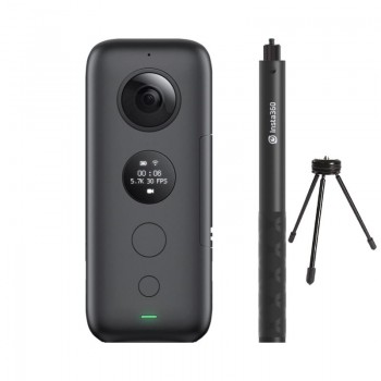 Insta360 ONE X Action Camera VR 360 Panoramic Camera For iPhone and Android 5.7K Video 18MP Photo Invisible Selfie Stick