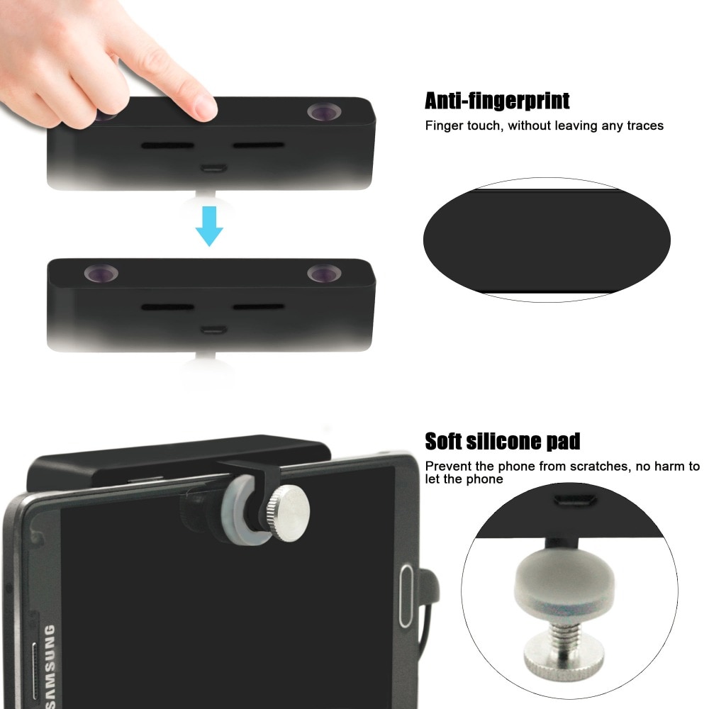 SVPRO VR Camera Wide Viewing Angle Dual Lens Virutal Reality Double Image HD 3D Video Pano 360 Camera For Android