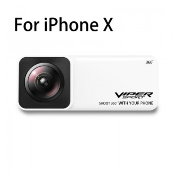 Viper Panoramic Lens 360 Degrees Capturing Camera AR VR Wide Angle Fisheye Lens Panoclip for iPhone 7 Plus/ 8 Plus