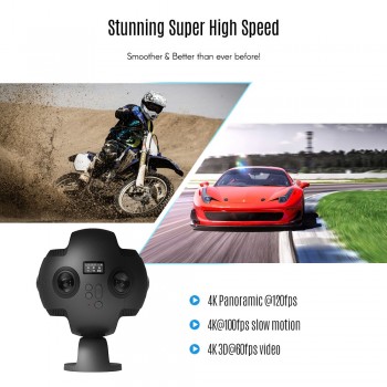 Insta360 Pro 360 VR Camera 7680 25MP 8K 3D Live Streaming Camera 100fps Slow Motion Double Anti-shake 360 Degree Video Camera