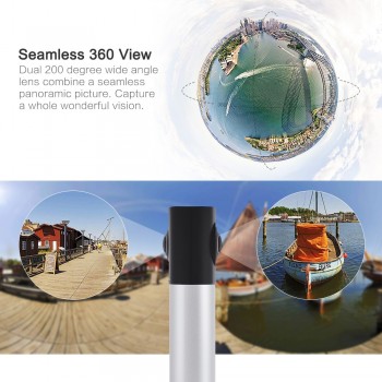 Andoer A360I Handheld 360 Camera Panoramic WiFi VR 360 Video Camera Action Sports Cam Dual 200D Spherical Lens 1920*960 Full HD