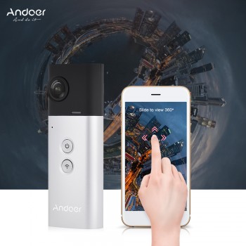 Andoer A360I Handheld 360 Camera Panoramic WiFi VR 360 Video Camera Action Sports Cam Dual 200D Spherical Lens 1920*960 Full HD