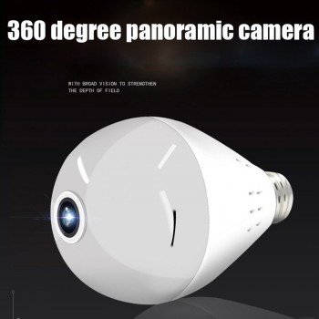 New 360 degree panoramic camera 1080P HD Webcam Built in WIFI Support TF Card Remote monitoring for IOS Android mobile phone
