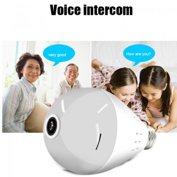 New 360 degree panoramic camera 1080P HD Webcam Built in WIFI Support TF Card Remote monitoring for IOS Android mobile phone
