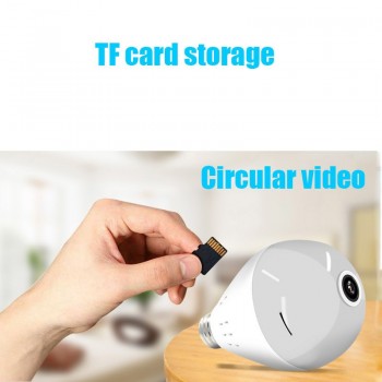 New 360 degree panoramic camera 1080P HD Webcam Built in WIFI Support TF Card Remote monitoring for IOS Android mobile phone
